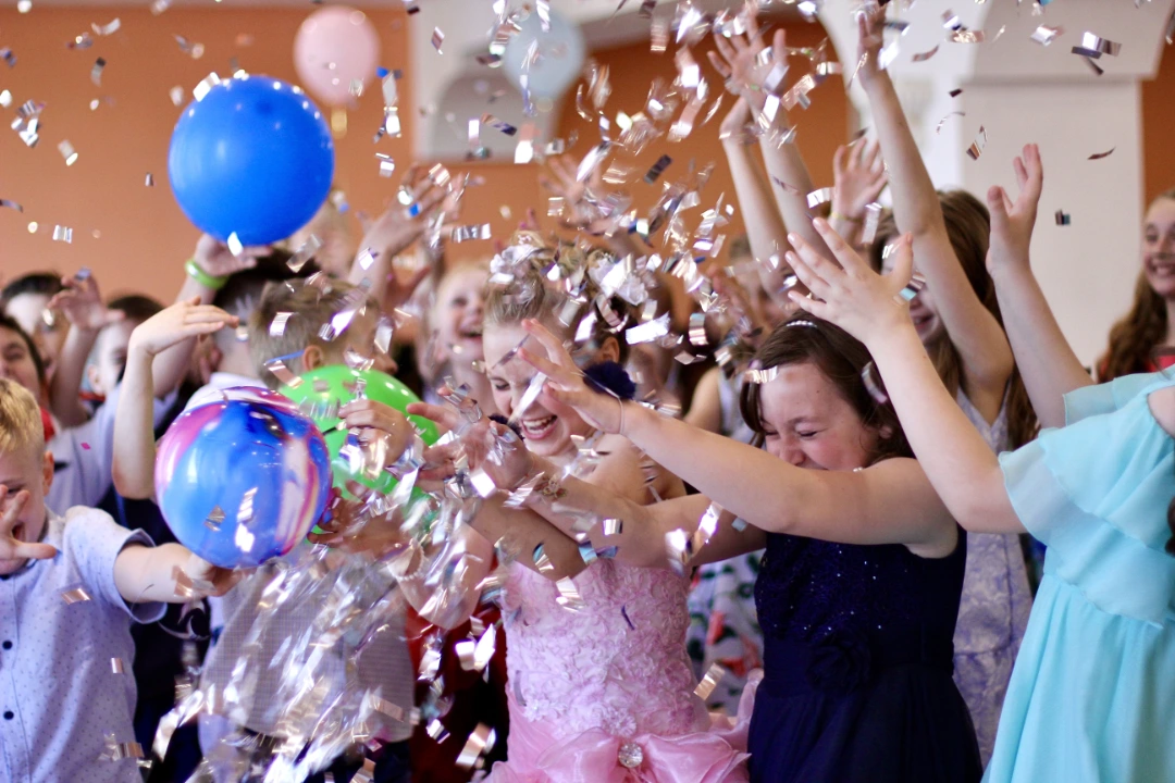 Kids having fun at event